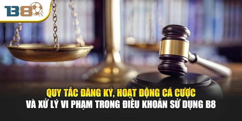Điều khoản sử dụng 2 Quy tắc đăng ký, hoạt động cá cược và xử lý vi phạm trong điều khoản sử dụng B8